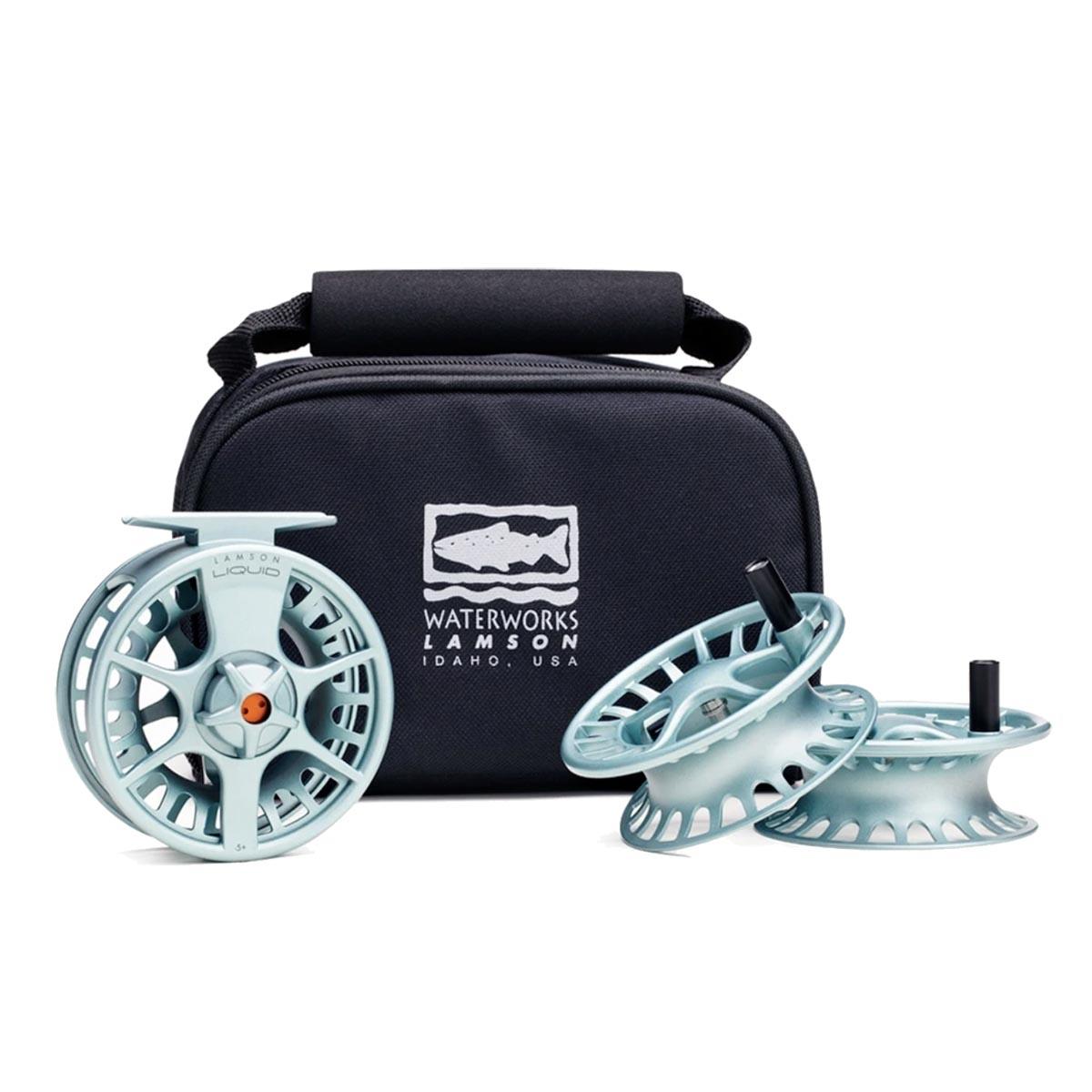 Waterworks Lamson Liquid 3 Pack Fly Reel in Glacier